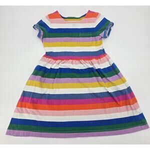 Mini Boden Cotton Rainbow Dress